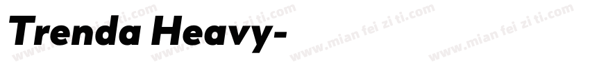 Trenda Heavy字体转换
